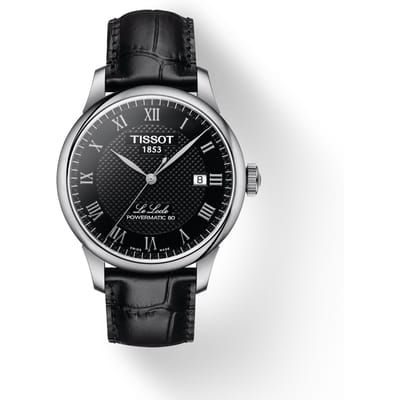 Tissot Leren Band Zwarte Wijzerplaat Heren Modehorloge T006.407.16.053.00 zwart