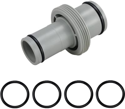 Dailygoods - Swimming Pool Adapter - 2-Way Hose Connector - Hoogwaardige kwaliteit - Grijs - Geschikt voor Intex en Bestway - Ideaal voor zwembad gebruik