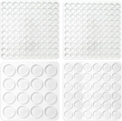Zelfklevende rubberen buffers - 252 stuks elastische siliconen voeten in vier maten voor meubelbescherming, deurdempers en antislip oplossingen