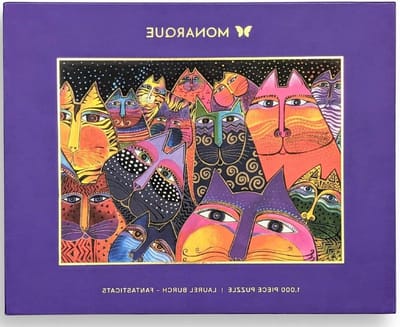 Legpuzzel - Puzzel spel - Urenlang plezier - Hoge kwaliteit beelden - 1000 stukjes - Laurel Burch Fantasticats