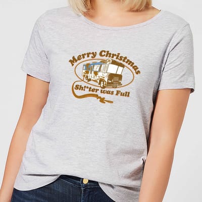 National Lampoon R.V. Women's Christmas T-Shirt - Grey - L