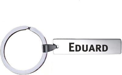 Sleutelhanger Met Naam - Eduard - RVS