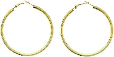 Behave - Goudkleurige oorringen 5,5 cm - Minimalistische fashion look