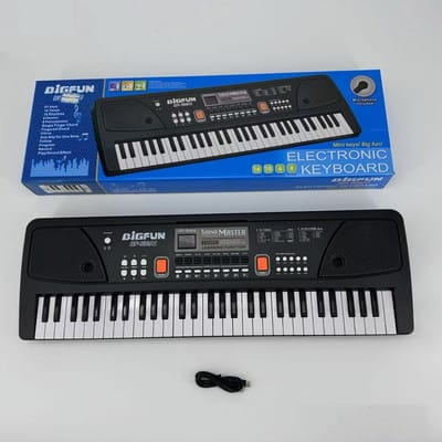 Pianoklavier/61 toetsen/Digitale piano/Keyboardpiano/Elektrische piano/Elektronisch orgel/Keyboardpiano Muziekinstrument/Met microfoon, Geschikt voor kinderen en beginners