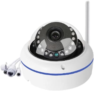Metalen Dome Camera - Beveiligingscamera PoE - Huisbeveiliging Buiten - Audio Opname Ingebouwd - 6MP Resolutie - Zwart