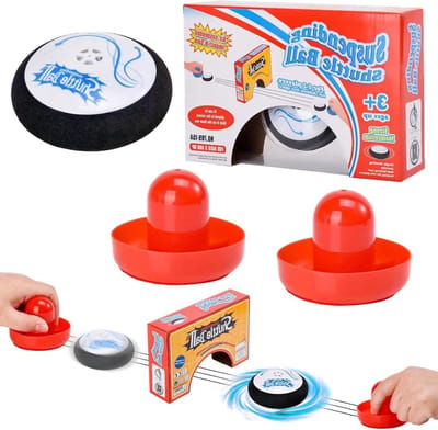 Hockey Hover Puck - Airhockey Schijf - Tafelspel Spelen - Zweeft over tafel - 10 x 5 cm - Zwart