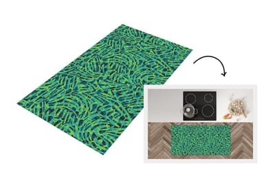 Keukenloper - Loper keuken - Jungle - Dieren - Patroon - 120x60 cm - Keukenloper vinyl