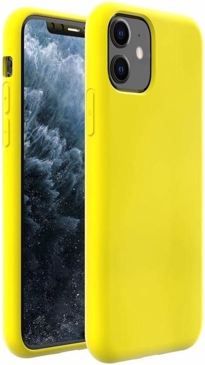 ShieldCase Silicone case geschikt voor Apple iPhone 11 hoesje - optimale bescherming - perfecte pasvorm - TPU Materiaal - geel