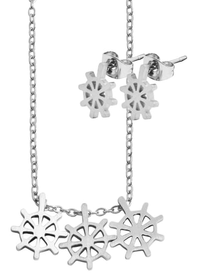 AKZENT Akzent dames sieradenset Edelstahl zilver