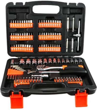 Dopsleutelset en Gereedschapskoffer 131-delig voor Auto, Fiets en Motor Reparatie