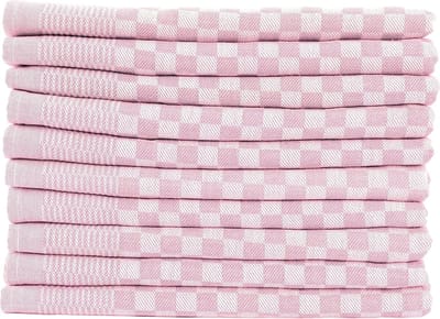 Set van 10 luxe theedoeken, 50 x 70 cm, 100 katoen, 210 g/m², theedoek, keukendoeken, theedoek, 75 g