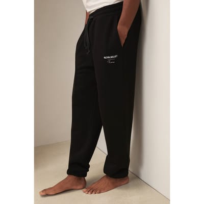 Reiss Heavyweight Embroidered Jogger Washed Black Size: M | Sweatpants Outlet | Heren | Zwart