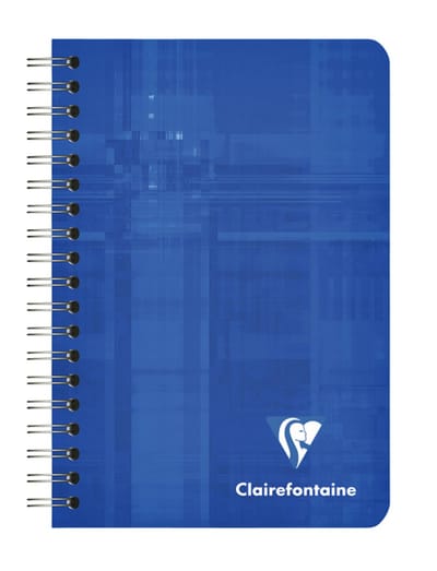 Notitieboek clairefontaine 95x140 5x5 100blz ass | 10 stuks