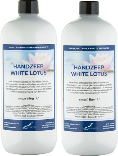 Handzeep White Lotus 1 liter - set van 2 stuks