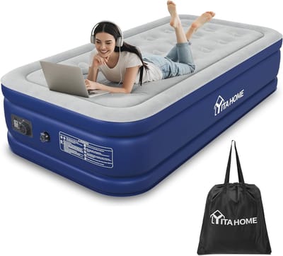 Zelfopblazend Luchtbed met Elektrische Pomp - Opblaasbaar Matras voor Camping en Logeerkamer