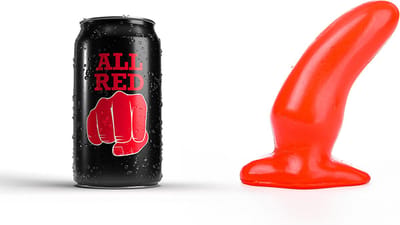 All Red Buttplug 13 x 5 cm - rood