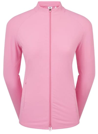 Footjoy Full Zipp Rib Midlayer Dames Pink