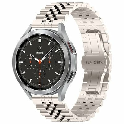 By Qubix - Stalen band - Starlight / sterrenlicht - Geschikt voor Xiaomi Redmi Watch 5 Active / Redmi Watch 5 Lite