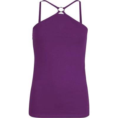 R.E.D. Rock-Engineered Design paarse top met spaghettibandjes - Dames - S