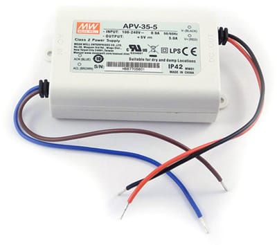 Mean Well APV-35-5 – AC/DC Voedingsmodule 5 V / 35 W