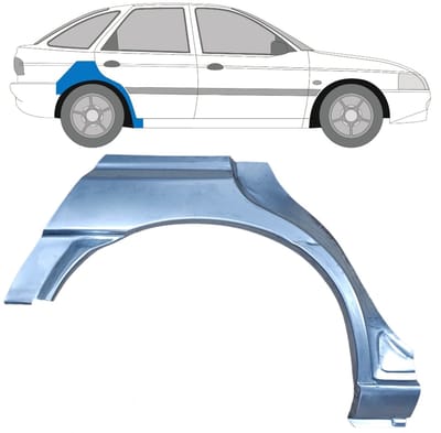 Reparatiepaneel achterspatbord voor Ford Escort 1995-2000 / Rechts