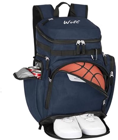 Sport Backpack with Separate Ball and Shoe Compartment - Large Sports Bag for Various Sports Equipment