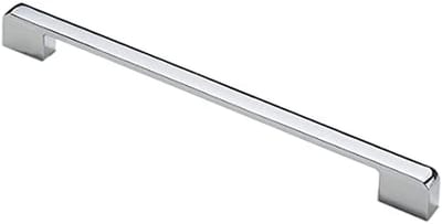 Dailygoods- Handvat Duurzaam - Zinklegering - Chroom - 224 mm Gatafstand - 235 mm Lengte - Corrosiebestendig - Meerlaags Galvaniseren - Deurknop