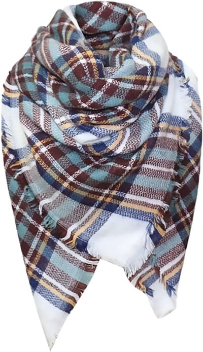 Dames Sjaal - Gebreide Sjaal - Warm Blijven - Zachte Pashmina - 140 x 140cm - Grijs