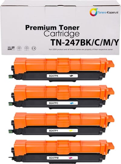 Brother TN-243 - Toner Multipack 4-delig - 1x Zwart, 1x Cyaan, 1x Magenta, 1x Geel - Huismerk Compatible - Geschikt voor Brother DCP-L3510CDW Brother DCP-L3517CDW Brother DCP-L3550CDW Brother HL-L3210CW Brother HL-L3230CDW Brother HL-L3270CDW Brother