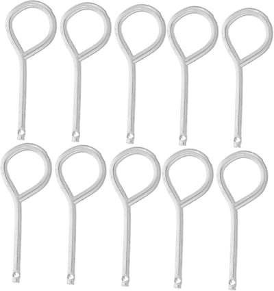 Brandblusser Pinnen - Veiligheidssluitingen - Brandbeveiliging - Duurzaam Ijzer - 5.3x2x0.3cm - Zilver