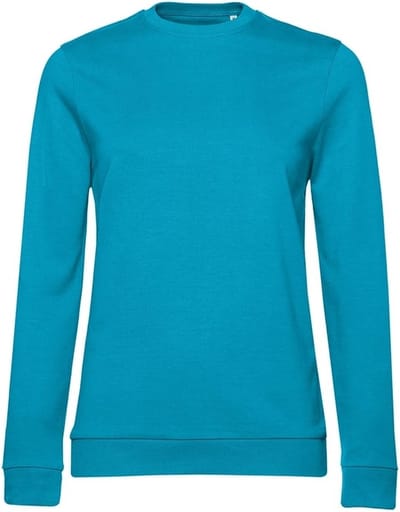 B&C Dames/dames Set-in Sweatshirt (Bermuda Blauw)