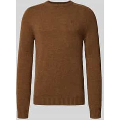 Regular fit gebreide pullover van pure wol