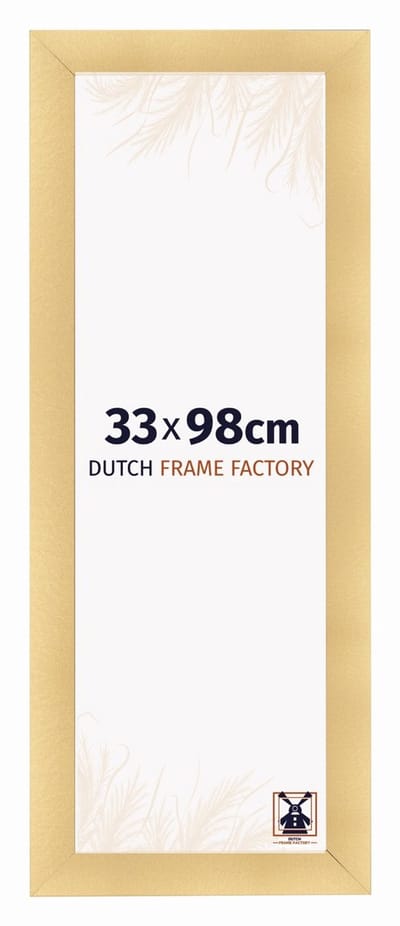 Fotolijst 33x98 cm - MDF - Goud Mat - Praag