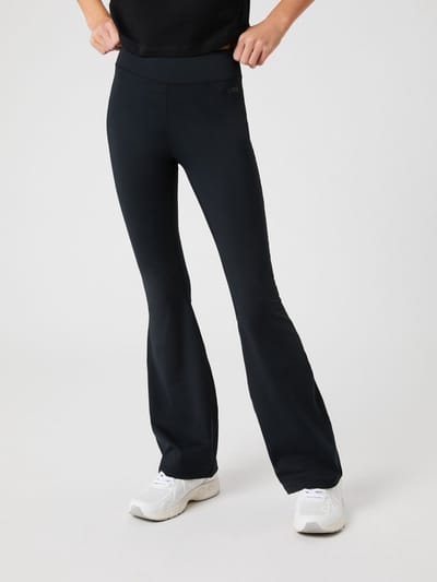 Björn Borg Sportbroek Wijde Pijp Kinderen Meisjes - Flare Tight - Gerecycled Polyester - Zwart - Maat 158/164
