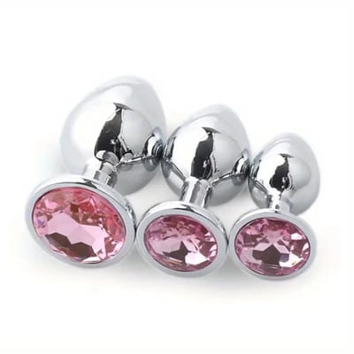 Bovista Buttplug Set - Sex Toys voor Koppels - Mannen - Vrouwen - Anaal - 3 Stuks - Roze