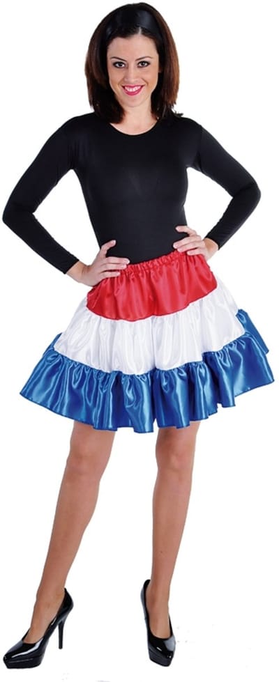Volangen Holland rokje rood/wit/blauw - Maat M