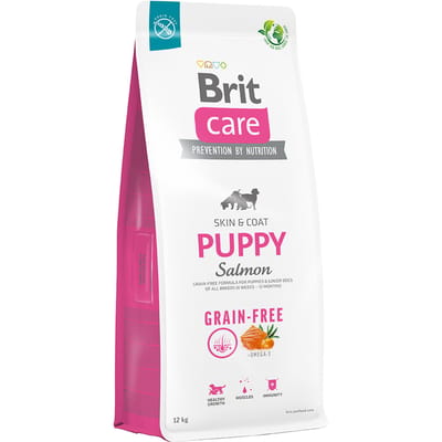 12kg Brit Care Dog Graanvrij Puppy Zalm & Aardappel hondenvoer droog