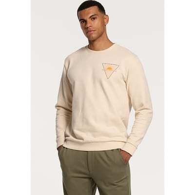 Shiwi Men Triangle Sweater Tortilla White Size: XXL | Sweaters Outlet | Heren | Beige