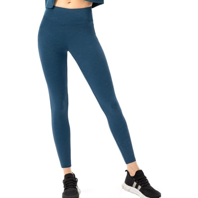 Leggings de sport pour femmes avec poche, vêtements de sport serrés pour le Yoga, la course à pied et l'entraînement S bleu foncé