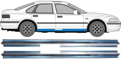 Reparatie dorpel voor Honda Accord 1993-1998 / Links + Rechts / Set