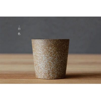 Chinese Aardewerk Koffiemok Ruwe Keramische Theekop Eenvoudige Gepersonaliseerde Handgemaakte Wijnglazen Drinkgerei Kongfu Theekop 51-100ml gray