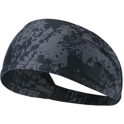Sporthoofdband Sneldrogende zweetband Haarband Hoge elastische hoofdband Haarband Ademende hoofdband grijs