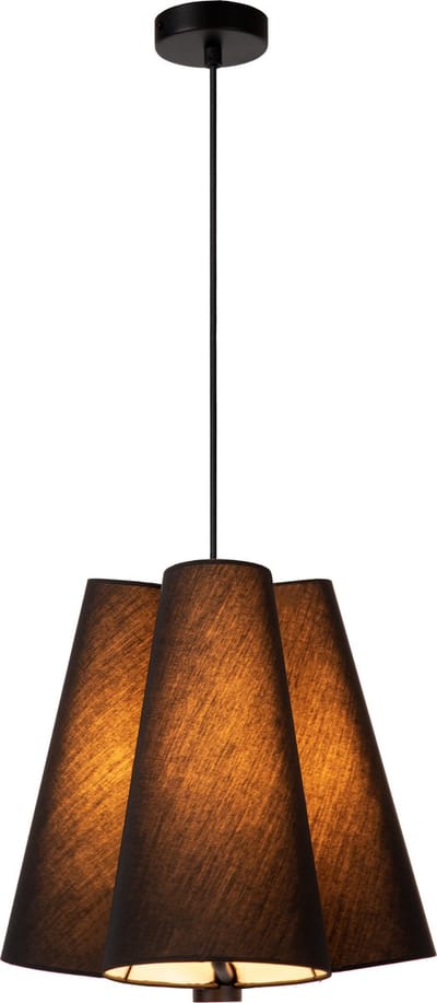 Lucide GREGORY - Hanglamp - Ø 34,3 cm - 3xE27 - Zwart