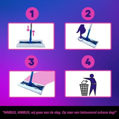 NIMBUS Magic Vloerdoekjes Navulling XXL - 5 x 20 stuks - Voordeelverpakking