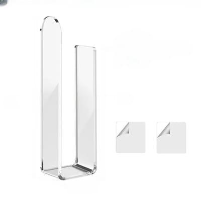 Hoeden Display Opbergrek Acryl Baseballpet Opbergtas Gelijmde Baseballpetrekken Wandmontage L-Vormige Baseballpetrekken white