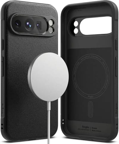 Ringke Onyx Magnetic | Hoesje Geschikt voor Google Pixel 9 Pro XL | Compatibel met MagSafe | Back Cover Flexibel TPU | Zwart