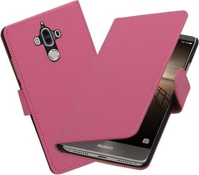 BestCases.nl Huawei Mate 9 Effen booktype hoesje Roze