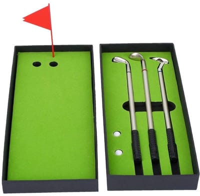 Dailygoody - Mini Golf Ballpoint Pen Set - Desk Accessoire - Creatief Design - Perfect voor Kantoor - Golf Thema - Leuk Cadeau voor Golfliefhebbers