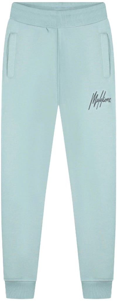 Malelions striped signature joggingbroek in de kleur grijs.