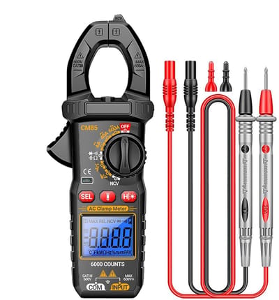 Digitale Stroomtang - Wisselstroomtester Meter - Elektrische Analyse - 6000 Tellingen Achtergrondverlichting - 185x71x35cm